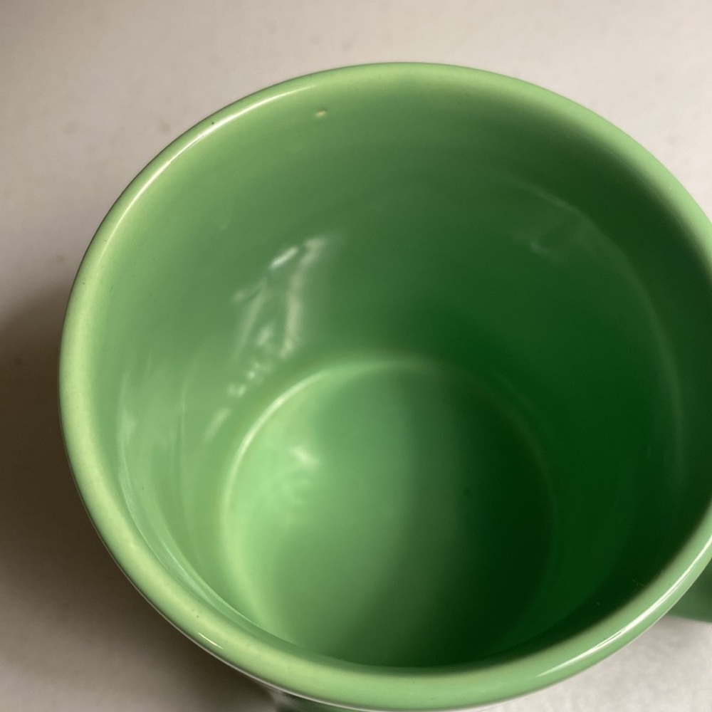 Novelty Green Smiley Face Mug - Picture 4 of 7